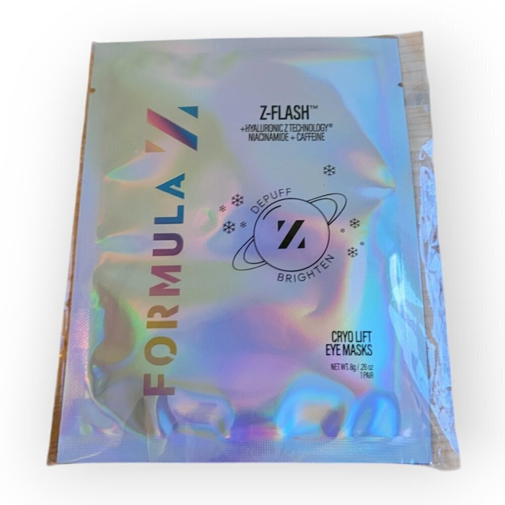 Formula Z Z Flash Cryo Lift Eye Masks 2 Pack NWT Niacinamide Caffeine Vegan Care - Picture 2 of 3